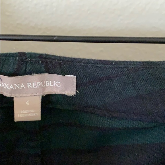 Banana Republic Green Blue Plaid Skinny Pants - Picture 4 of 5
